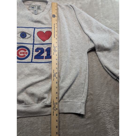 Chicago Cubs Sweatshirt Mens XXL Vintage Gear for Sports Big Cotton 1998 MLB - Picture 8 of 9